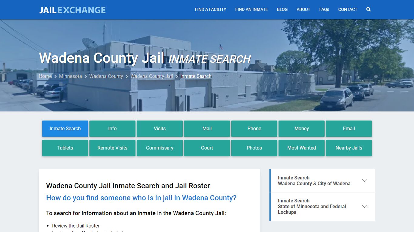 Inmate Search: Roster & Mugshots - Wadena County Jail, MN